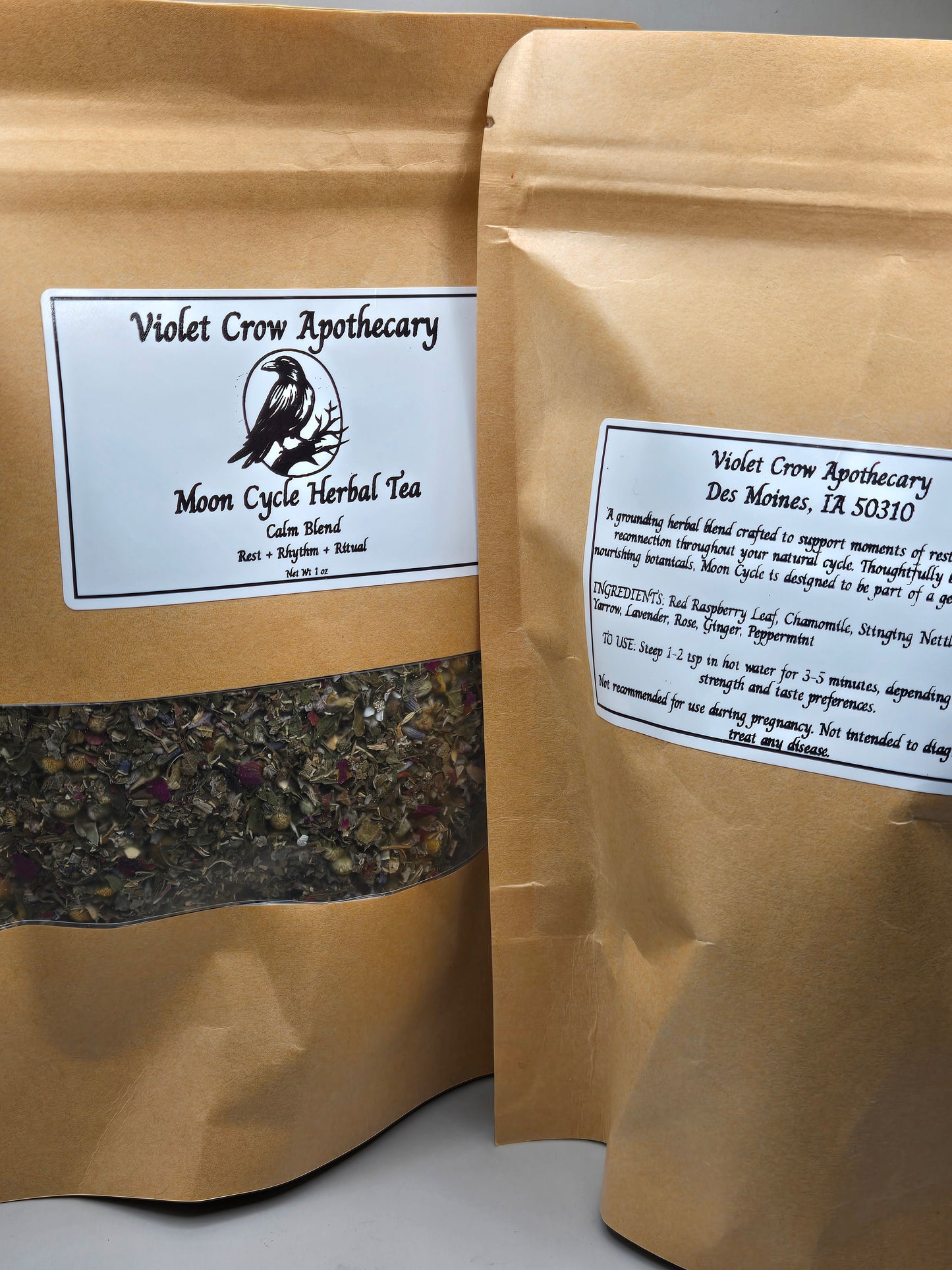 Moon Magic Menstrual Cycle Support Tea – Loose Leaf Herbal Blend with Red Raspberry Leaf | PMS & Hormonal Support