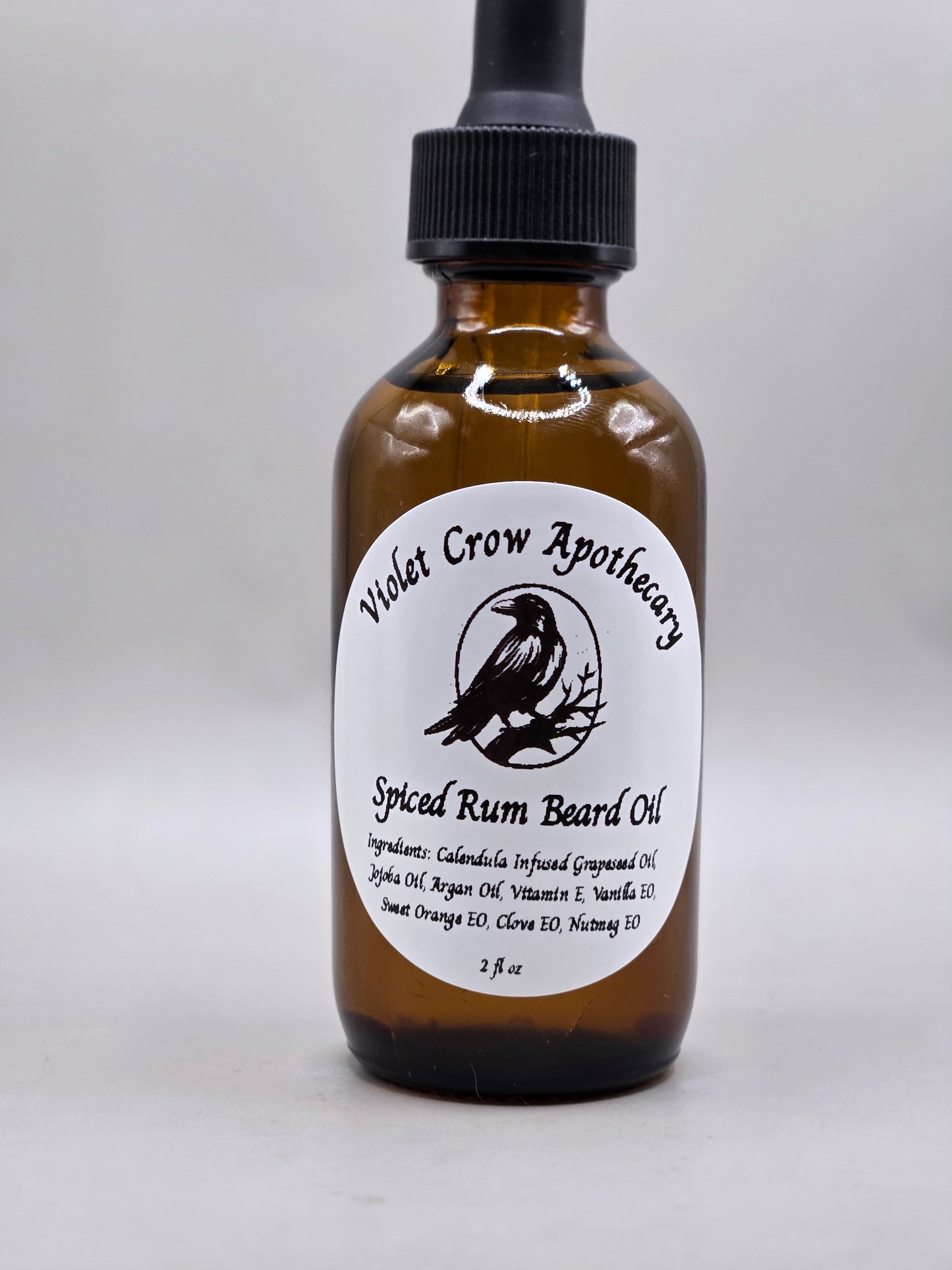 Spiced Rum Beard Oil | Botanical Beard Conditioning Oil | Calendula + Jojoba Beard Care