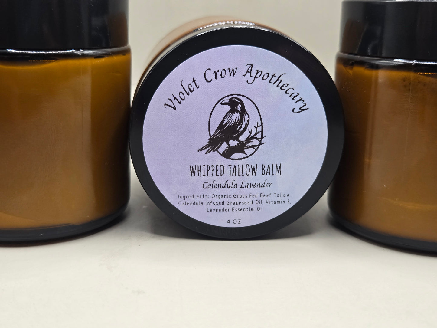 Calendula Whipped Tallow Balm – Grass-Fed Nourishing Face and Body Moisturizer