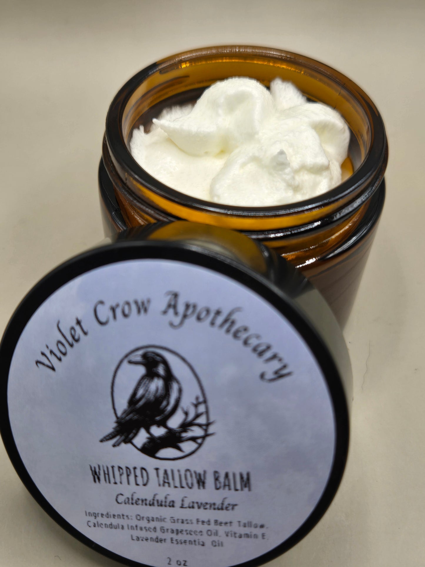 Calendula Whipped Tallow Balm – Grass-Fed Nourishing Face and Body Moisturizer