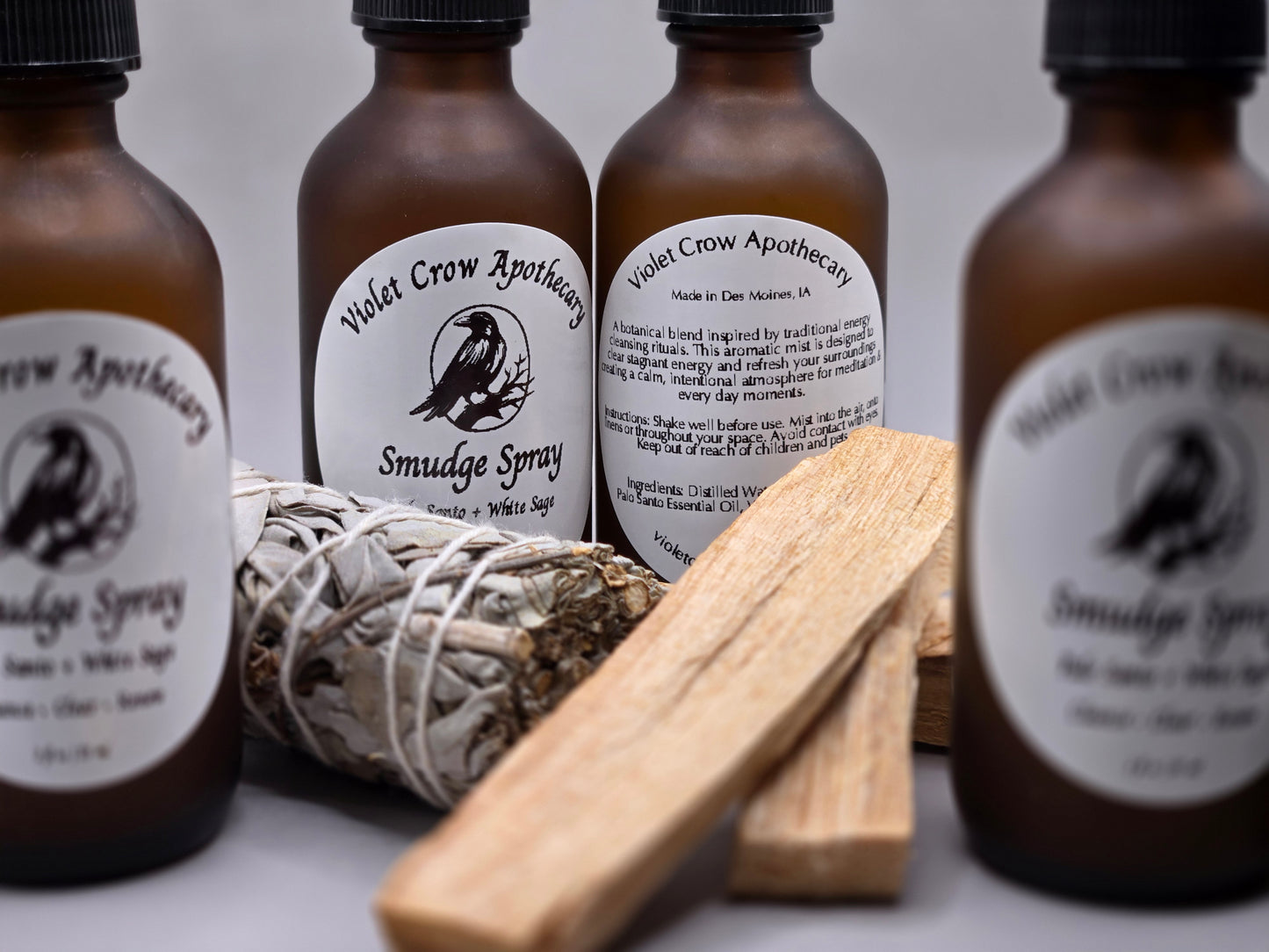 Palo Santo + White Sage Smudge Spray