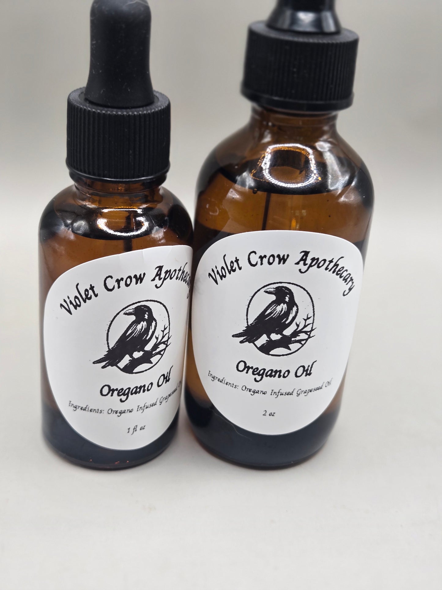 Oregano-Infused Grapeseed Oil, Homegrown Herbal Extract, Natural Skin & Wellness Oil