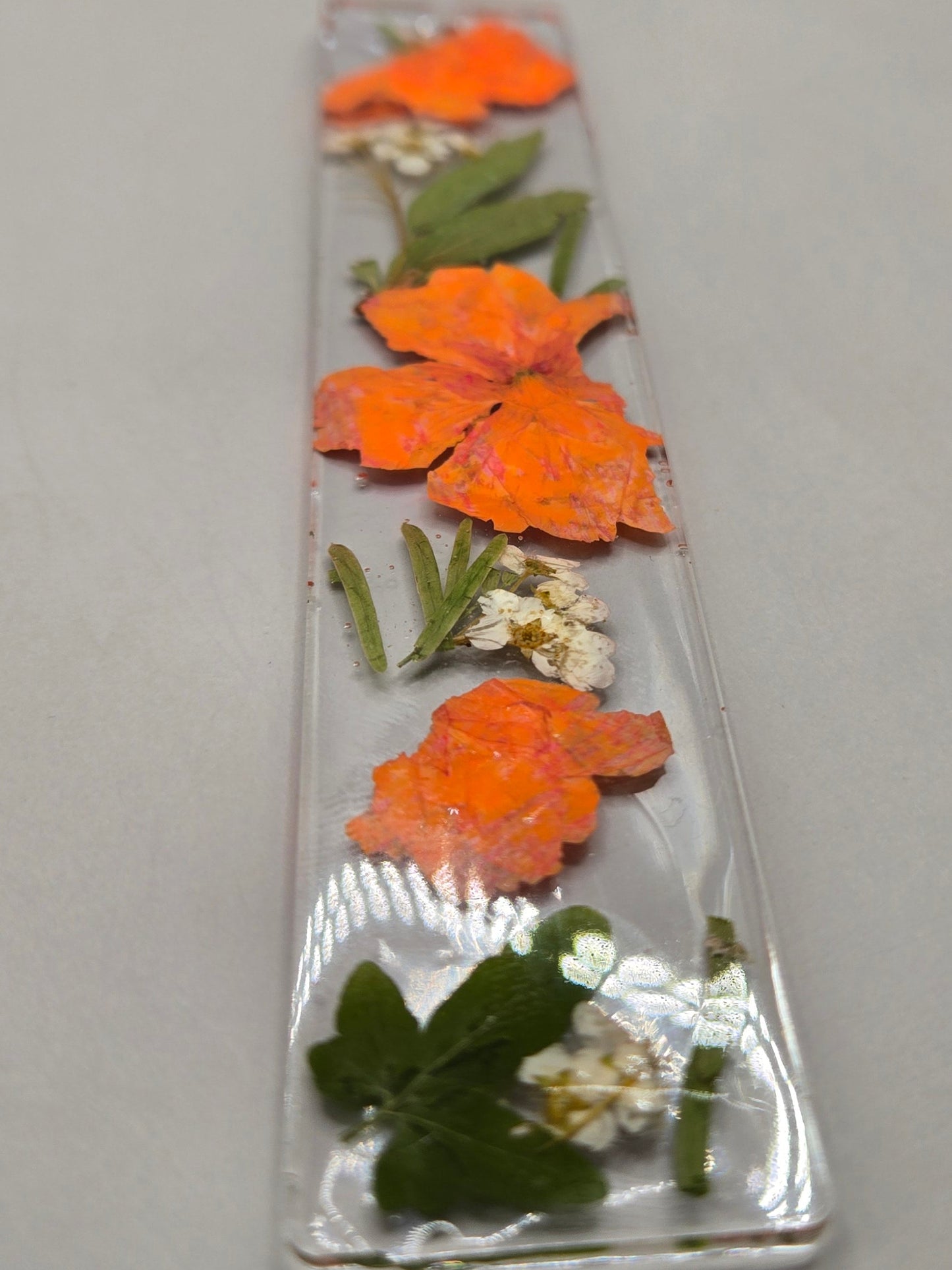 Pressed Flower Resin Bookmark – Handmade Botanical Gift