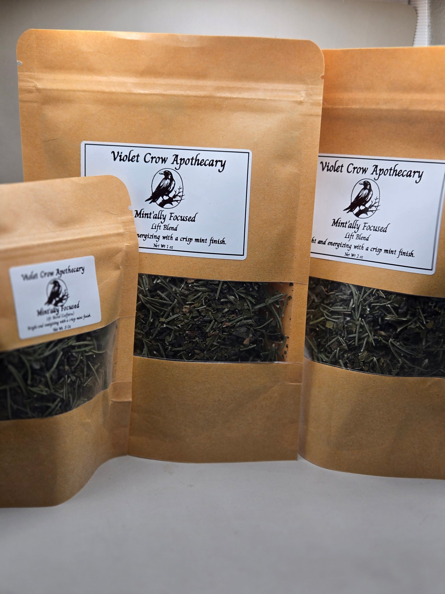 Mintally Focused Herbal Tea – Rosemary Peppermint Clarity Blend (Optional Caffeine-Free)