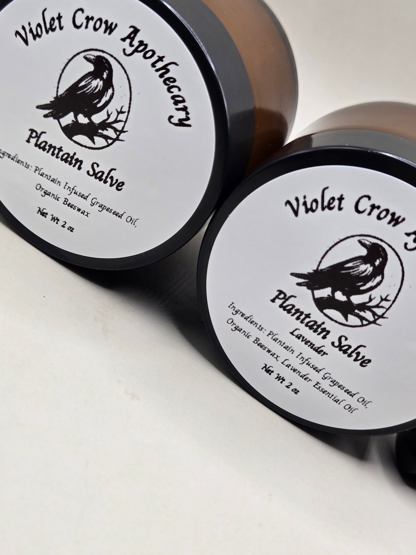 All Natural Plantain Salve: Garden Harvested Plantain with Organic Beeswax