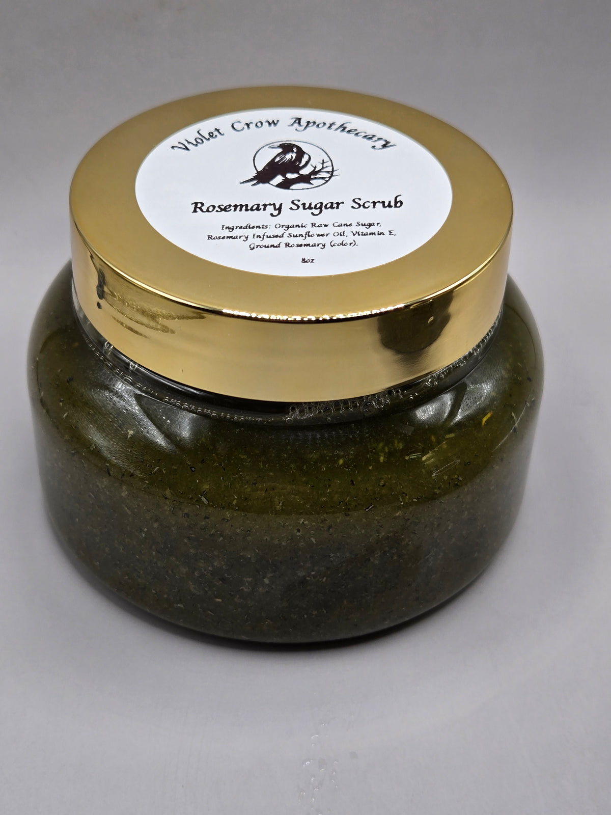 Rosemary Body Scrub – All-Natural Sugar Exfoliant | Hydrating & Nourishing Botanical Skin Polish