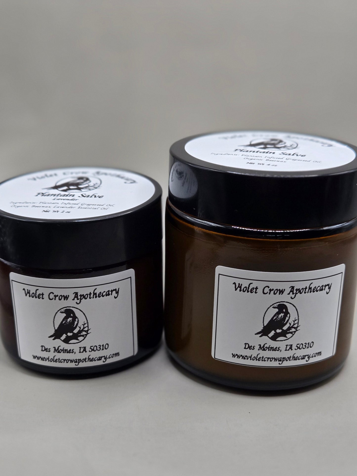 All Natural Plantain Salve: Garden Harvested Plantain with Organic Beeswax