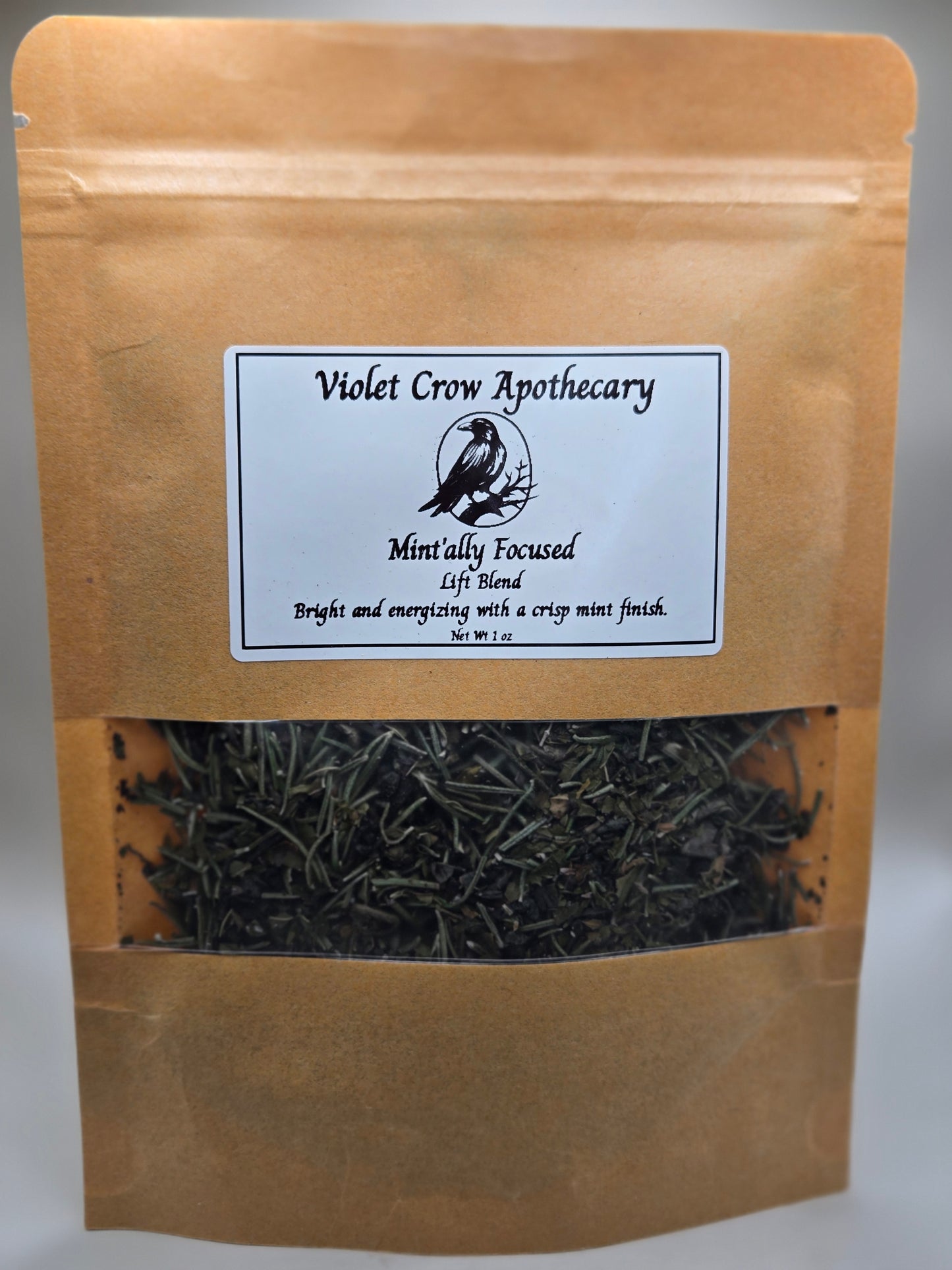 Mintally Focused Herbal Tea – Rosemary Peppermint Clarity Blend (Optional Caffeine-Free)