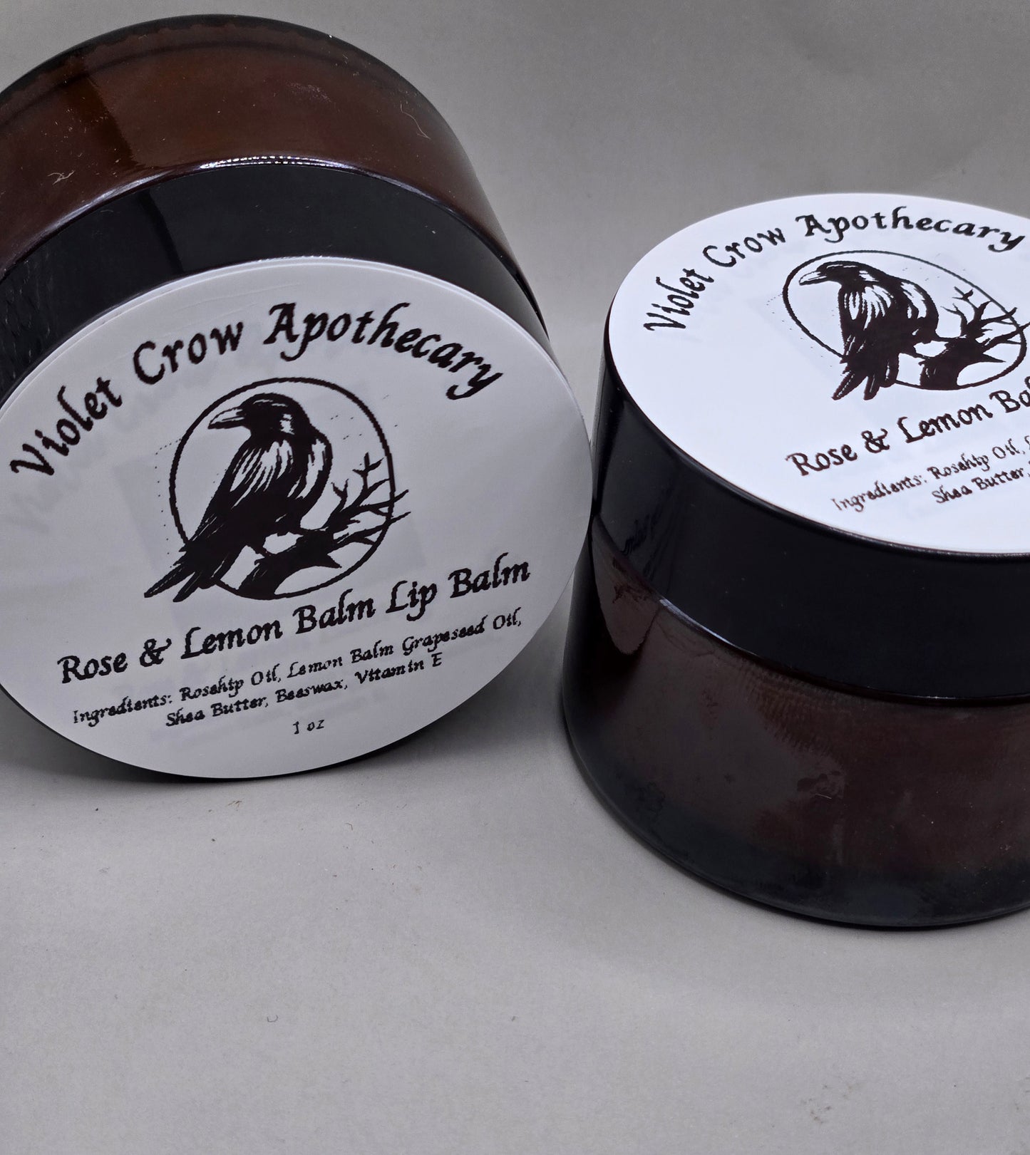 Nourishing Lip Balm | Rose & Lemon Balm Herbal Moisturizer for Dry, Chapped Lips