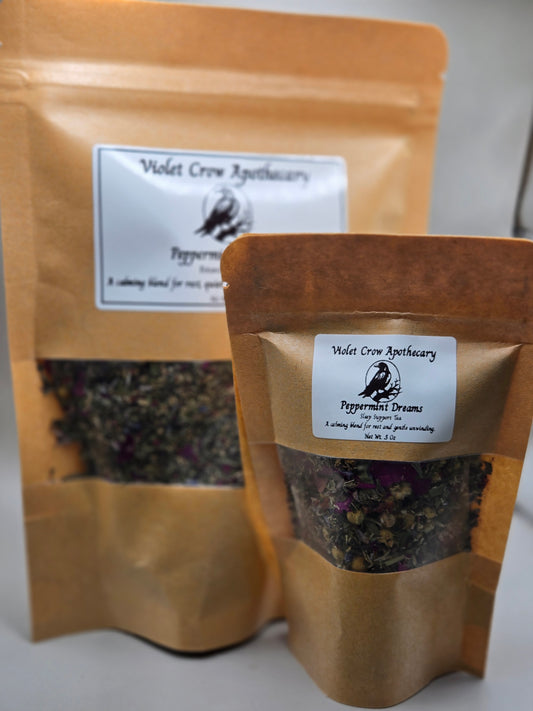 Calming Herbal Blends – Calming Nights or Peppermint Dreams | Relaxing Loose Leaf Tea – 1oz