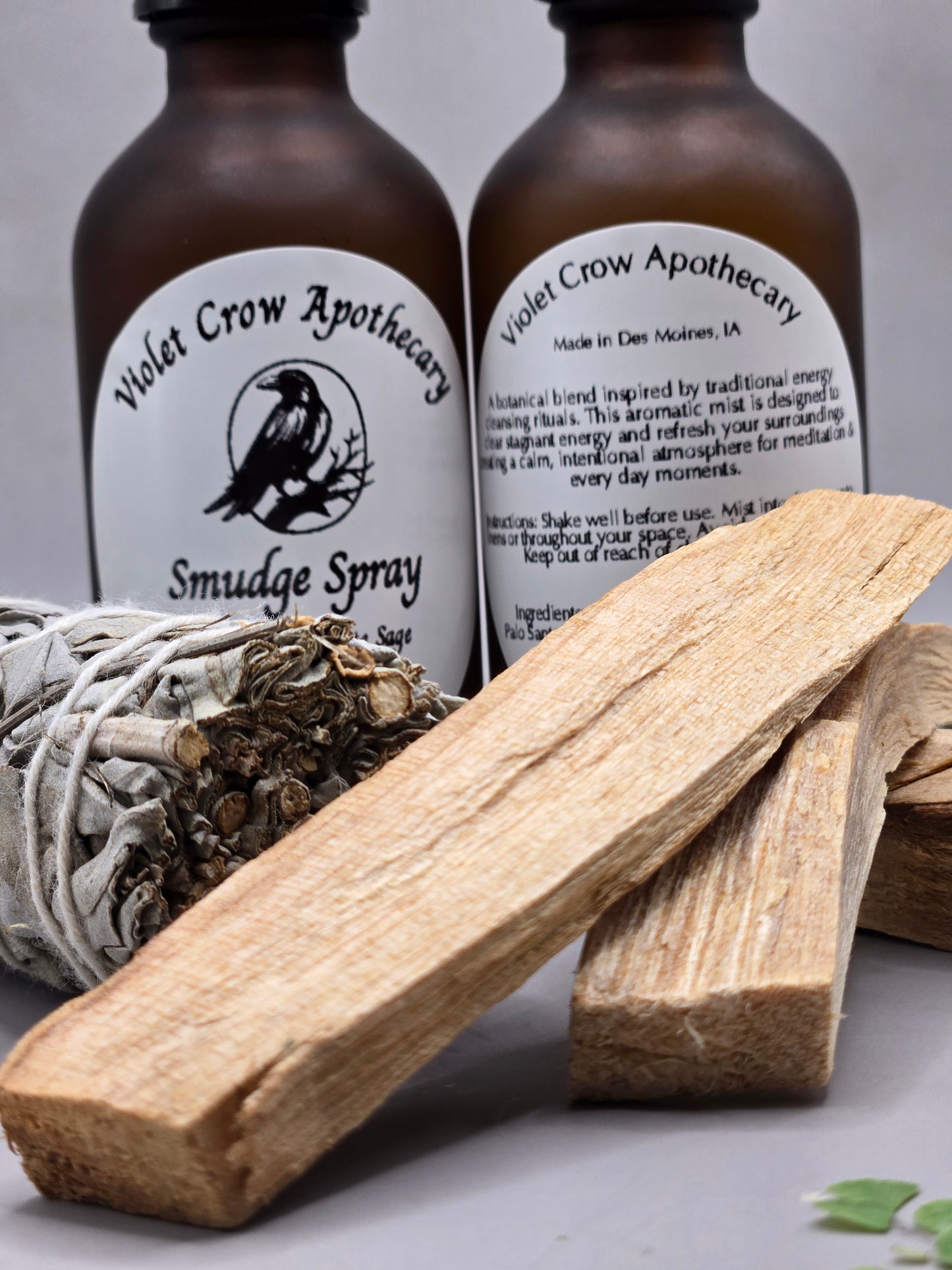 Palo Santo + White Sage Smudge Spray