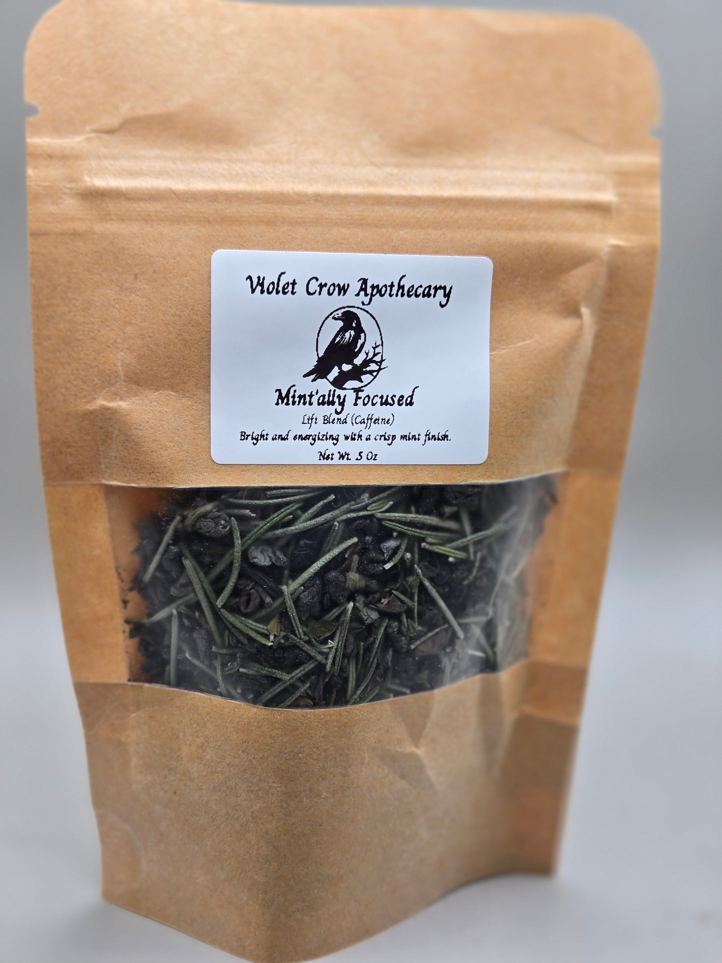 Mintally Focused Herbal Tea – Rosemary Peppermint Clarity Blend (Optional Caffeine-Free)