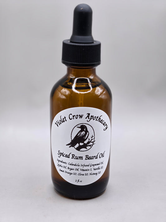 Spiced Rum Beard Oil | Botanical Beard Conditioning Oil | Calendula + Jojoba Beard Care