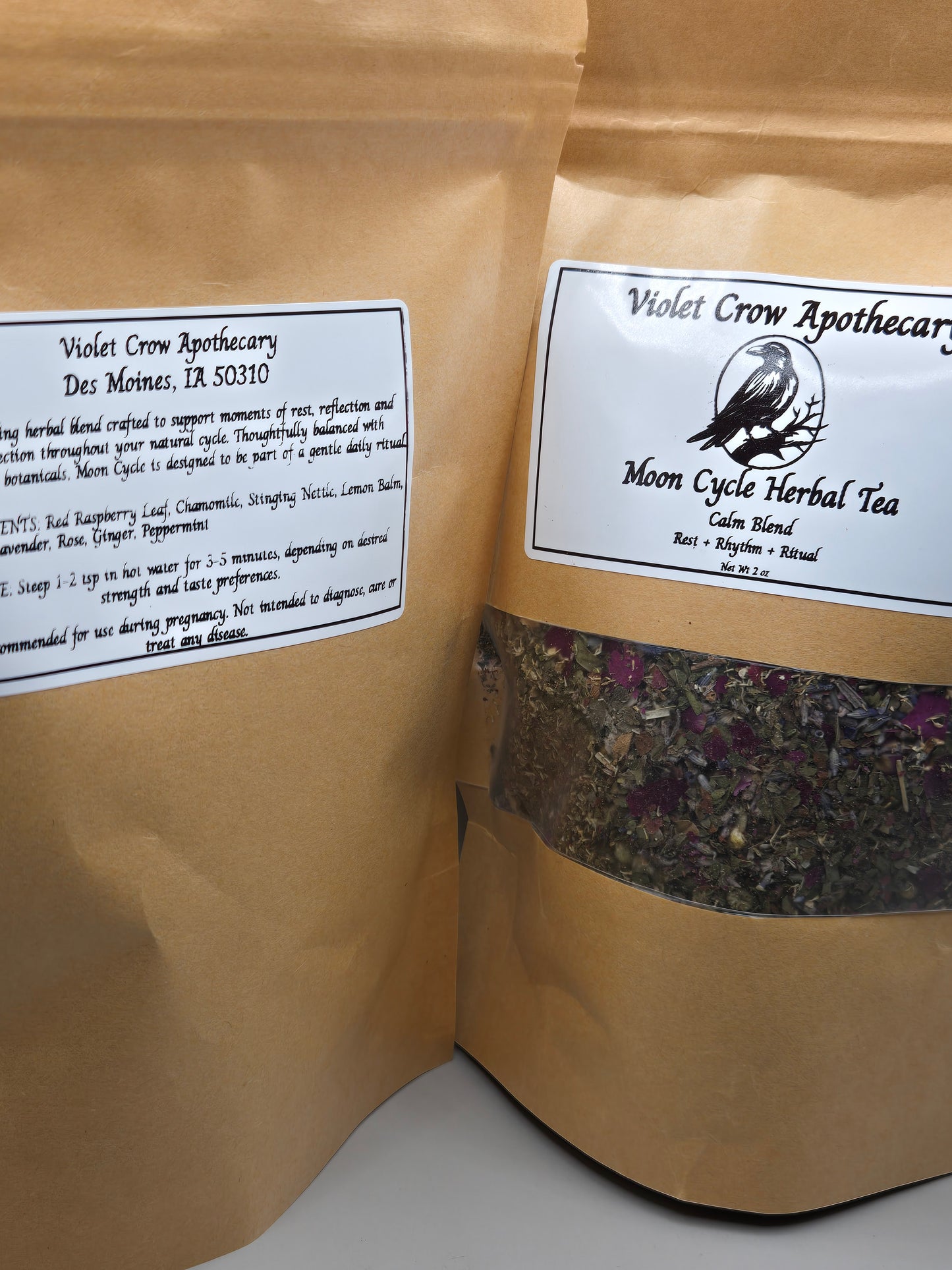 Moon Magic Menstrual Cycle Support Tea – Loose Leaf Herbal Blend with Red Raspberry Leaf | PMS & Hormonal Support
