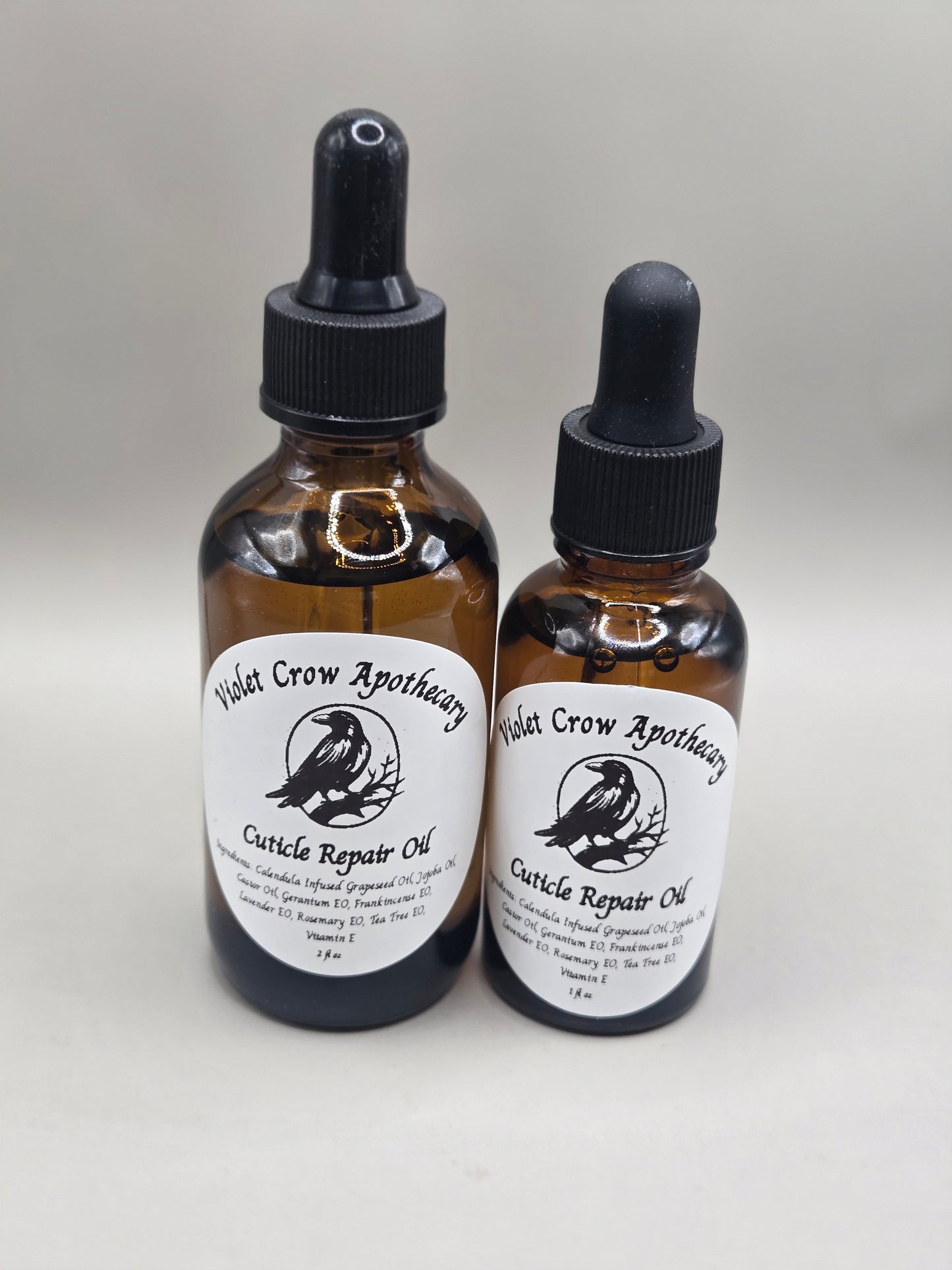Herbal Cuticle Oil | Calendula Infused Nail & Skin Care | 2oz Dropper Bottle | Essential Oils | Dry Cuticle Repair | Clean Beauty