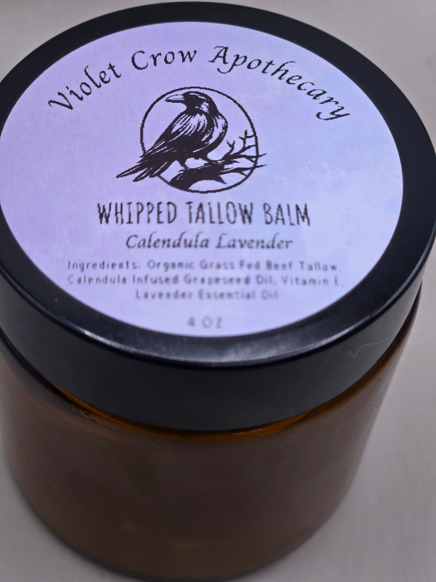 Calendula Whipped Tallow Balm – Grass-Fed Nourishing Face and Body Moisturizer