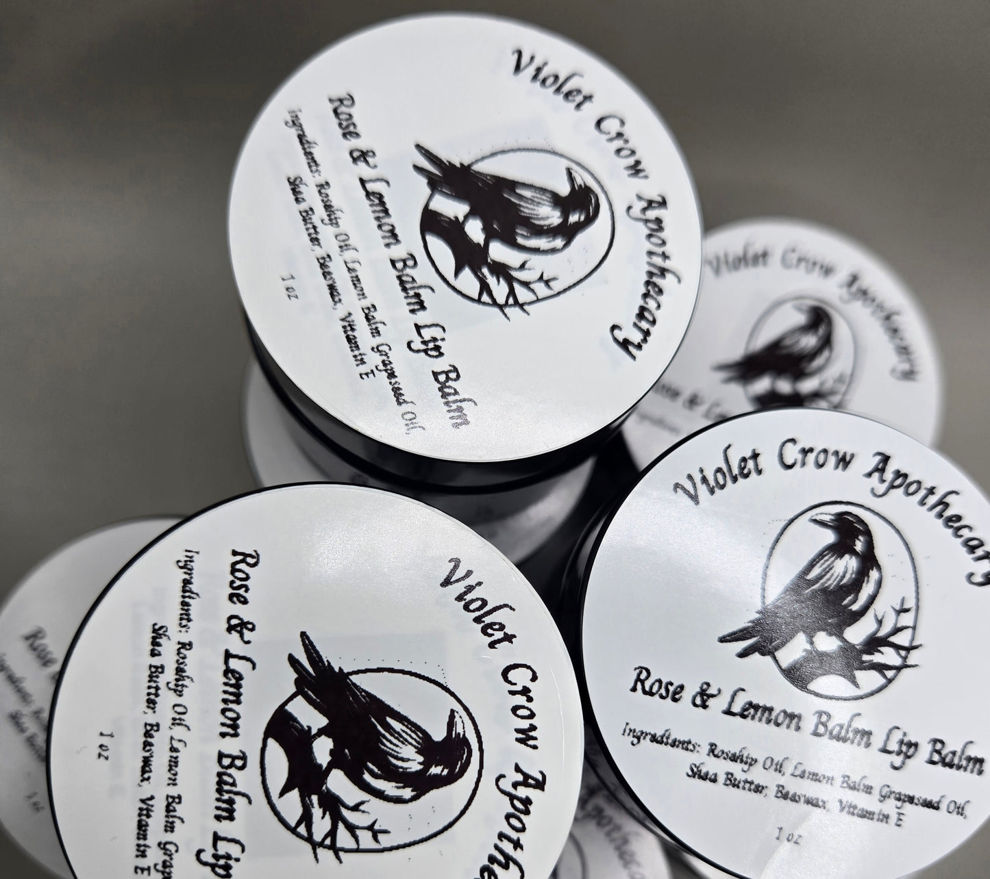 Nourishing Lip Balm | Rose & Lemon Balm Herbal Moisturizer for Dry, Chapped Lips