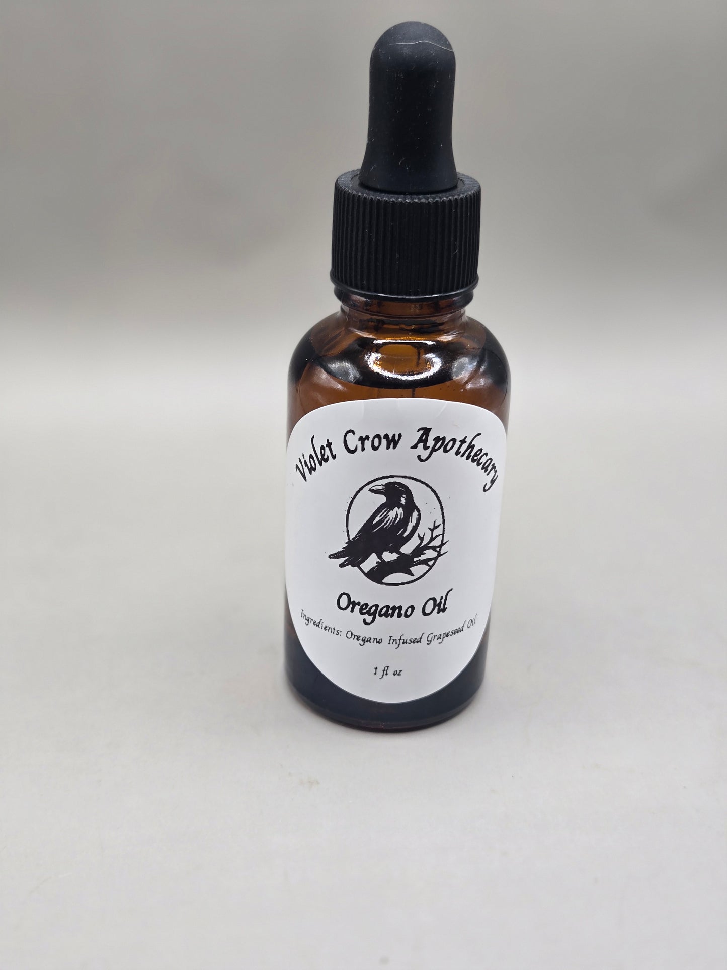 Oregano-Infused Grapeseed Oil, Homegrown Herbal Extract, Natural Skin & Wellness Oil